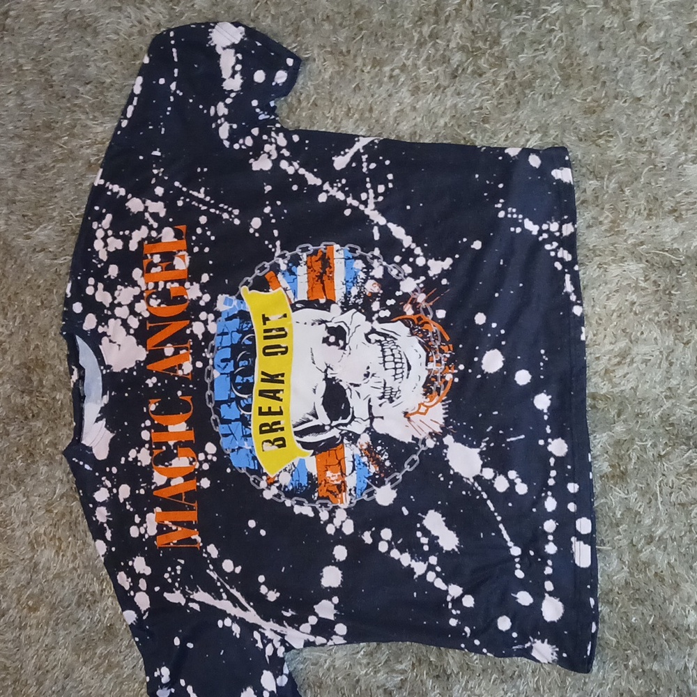 Kids Graphic T-Shirt - Black and White - Picture 2 of 3